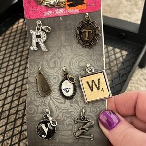 My Life  by Amy labbe alphabet and bling, charm, set